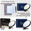 20X Magnifying Hand Mirror Two Sided Use for Makeup Application, Tweezing, and Blackhead/Blemish Removal (12.5 cm Black)