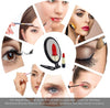 20X Magnifying Hand Mirror Two Sided Use for Makeup Application, Tweezing, and Blackhead/Blemish Removal (12.5 cm Black)