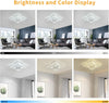 Modern LED Ceiling Light Dimmable with Remote Control