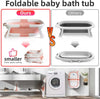 Baby Bath Tub Foldable, Pink White