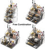 Makeup Cosmetic Organizer Storage with 12 Drawers Display Boxes (Clear)