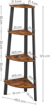 Corner Shelf 4 Tier Industrial Storage Rack