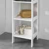 5 Tier Bathroom Shelf Cabinet, White