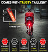 Waterproof Rechargeable LED Bike Lights Set (2000mah Lithium Battery, IPX4, 2 USB Cables)