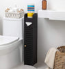 Toilet Paper Roll Holder for Bathroom (Black, 80 cm)