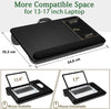 Portable Laptop Desk with Device Ledge, Mouse Pad and Phone Holder for Home Office (Black, 43cm)