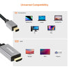 mbeat Tough Link 1.8m Mini DisplayPort to HDMI Cable - Space Grey