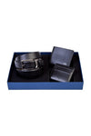 BELT AND WALLET & CARD HOLDER BLACK SET