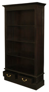 Tasmania 2 Drawer Bookcase (Chocolate)