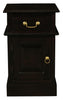 Tasmania 1 Solid Door 1 Drawer Bedside (Chocolate)