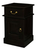 Tasmania 1 Solid Door 1 Drawer Bedside (Chocolate)