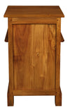 Tasmania 1 Solid Door 1 Drawer Bedside (Light Pecan)