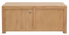 Amsterdam 2 Drawer Solid White Cedar Wood Entertainment Unit (Natural)