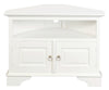 Tasmania 2 Door Corner TV Stand (White)