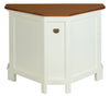 Tasmania 2 Door Corner TV Stand (White Caramel)