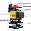 16 Line Laser Level 4D Green Light Auto Self Leveling 360 degree Rotary Cross