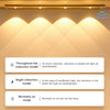 40cm Wireless LED Closet Lights Motion Sensor PIR Induction Lamp Cabinet Lighting USB