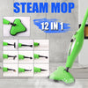 12 in 1 Multi Foldable Steam Mop Handheld Floor Steamer Carpet Cleaning Cleaner