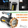 Most Powerful 1200000lm LED Flashlight Super Bright Torch Lamp USB Rechargeable