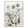 Wall Art 60cmx90cm Colourful Floras Watercolour style I Gold Frame Canvas