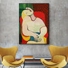 Wall Art 50cmx70cm The dream by Pablo Picasso Gold Frame Canvas