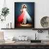 70cmx100cm Jesus Divine Mercy I Trust In You Black Frame Canvas Wall Art