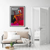 Wall Art 50cmx70cm Fashion Woman Black Frame Canvas