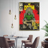 Wall Art 50cmx70cm MF DOOM Music Gold Frame Canvas