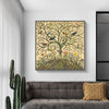 Wall Art 60cmx60cm Tree Of Life Black Frame Canvas