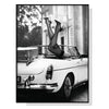 Wall Art 60cmx90cm High Heels in Classic Car Black Frame Canvas