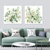 Wall Art 40cmx40cm  Sage Garden By Carol Robinson 2 Sets White Frame Canvas