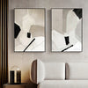 Wall Art 40cmx60cm Modern Abstract 3 Sets Black Frame Canvas