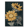 Wall Art 50cmx70cm Sunflowers Black Frame Canvas