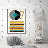 Wall Art 40cmx60cm Music Black Frame Canvas