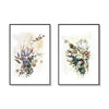 Wall Art 70cmx100cm Berries And Protea 2 Sets Black Frame Canvas