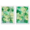 Wall Art 80cmx120cm Zanzibar Gem 2 Sets White Frame Canvas