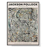 Wall Art 90cmx135cm Jackson Pollock Exhibition III Black Frame Canvas