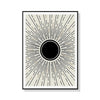 Wall Art 60cmx90cm Sun Rise Art Black Frame Canvas