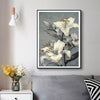 Wall Art 70cmx100cm Floral Lily II Black Frame Canvas