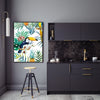 Wall Art 50cmx70cm Toucan plants Black Frame Canvas