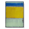 Wall Art 80cmx120cm Blue Yellow Green By Mark Rothko Black Frame Canvas