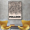 Wall Art 60cmx90cm Jackson Pollock Exhibition II Black Frame Canvas