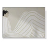 Wall Art 70cmx100cm Abstract Lady White Frame Canvas