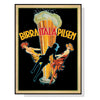 Wall Art 60cmx90cm Birra Itala Pilsen Black Frame Canvas