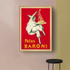 Wall Art 70cmx100cm Pates Baroni Pasta Gold Frame Canvas