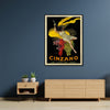 Wall Art 50cmx70cm Cinzano Black Frame Canvas