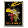 Wall Art 40cmx60cm Cinzano Black Frame Canvas