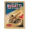 Wall Art 50cmx70cm Bugatti Gold Frame Canvas