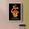 Wall Art 50cmx70cm Bitter Campari Gold Frame Canvas