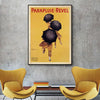 Wall Art 60cmx90cm Parapluie Revel Black Frame Canvas